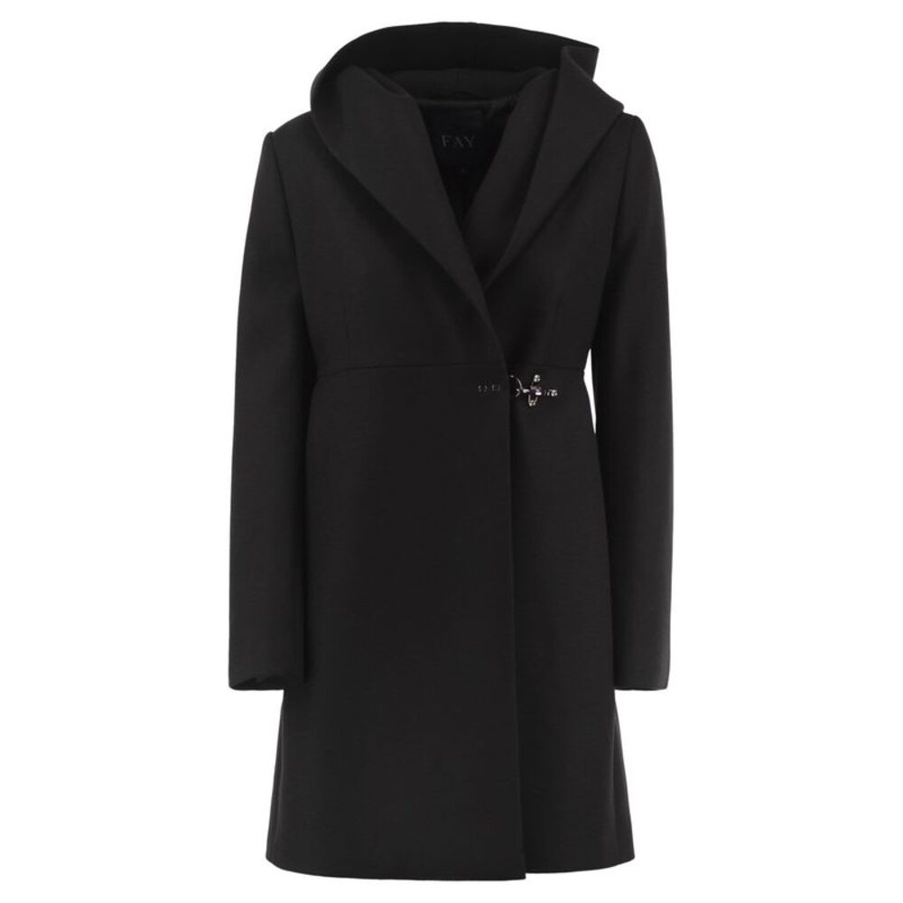 Fay Women Hooded Virgin Wool And Cashmere-Blend Coat